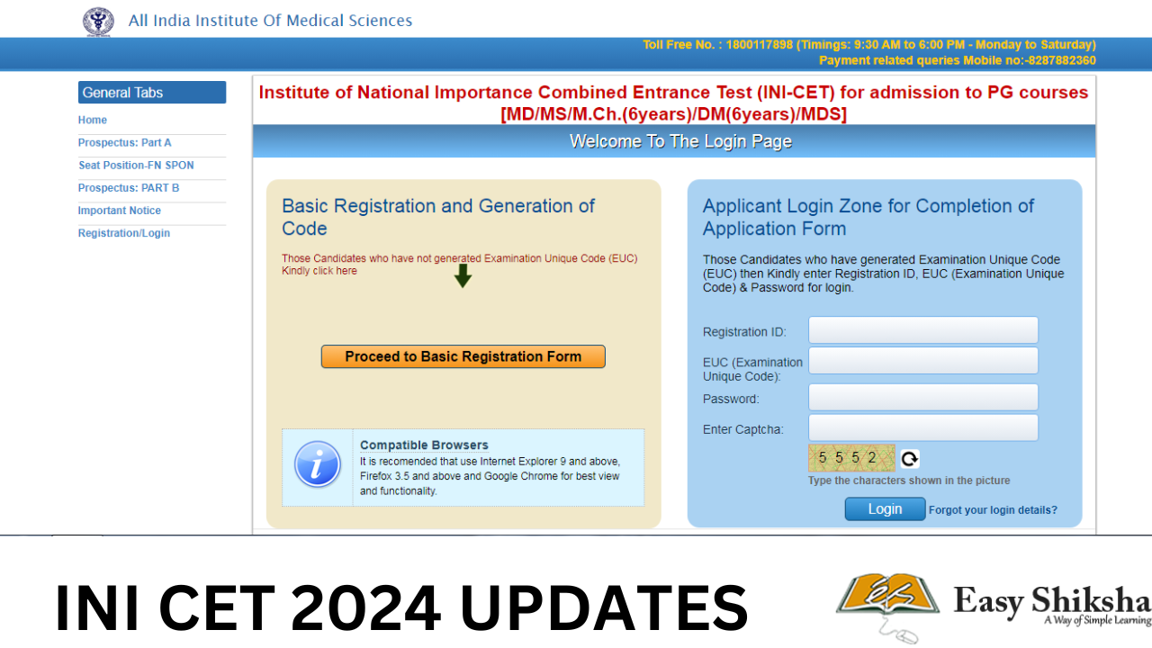 INI CET 2024 Registration: Stay Updated! Discover Deadline and Application Process