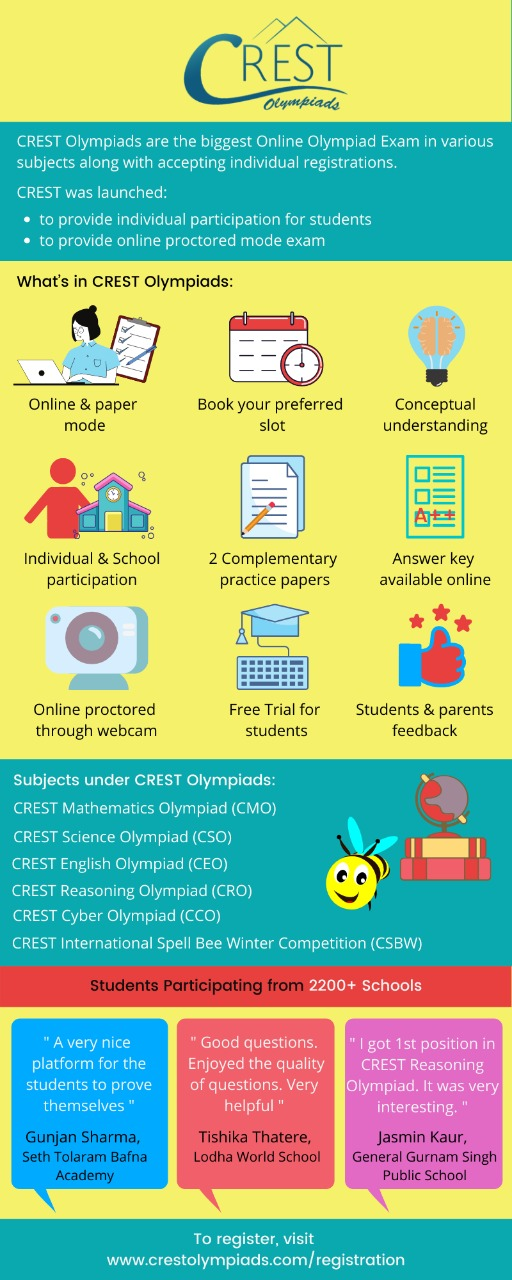 CREST Olympiads ,provides opportunities,students to participate,Olympiads from home 