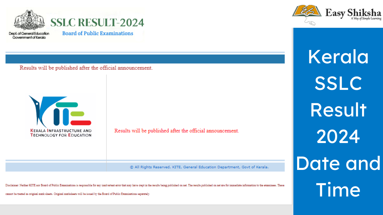 Live Updates: Kerala SSLC Result 2024