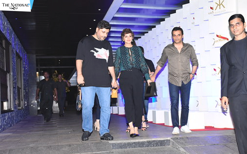 Sonali Bendre Goldie Behl Sussanne Khan Gayatri Vikas Oberoi Spotted At Hakkasan In Bandra Photos sonali bendre goldie behl sussanne
