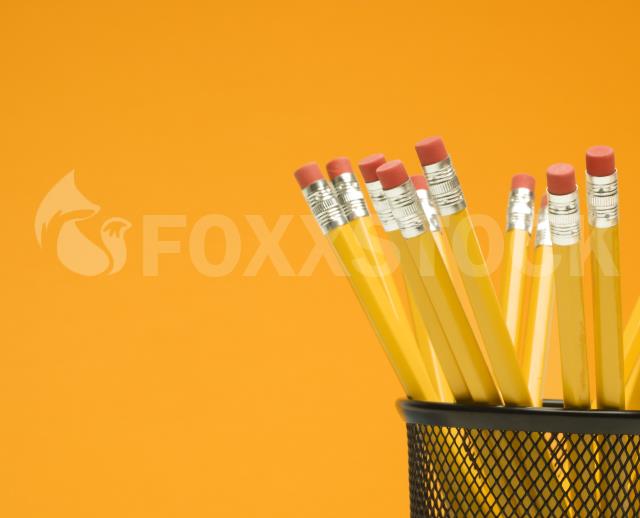 Pencils in holder