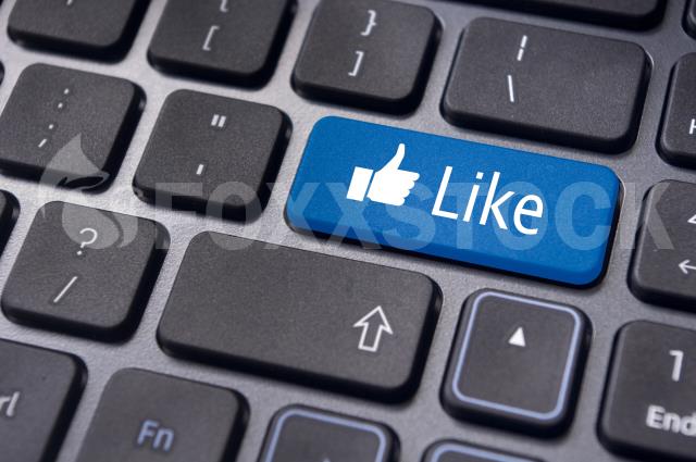 Like Message On Keyboard Button, Social Media Concepts