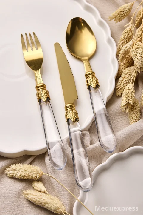 PEROTTİ Hera Gold 18 Parça 6 Kişilik Çatal Kaşık Bıçak Seti