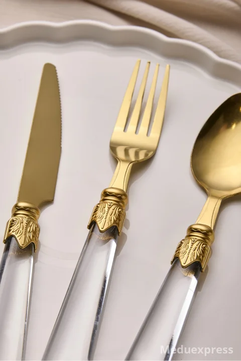 PEROTTİ Hera Gold 18 Parça 6 Kişilik Çatal Kaşık Bıçak Seti