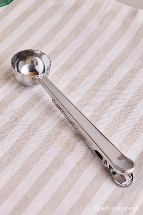 PEROTTİ Rodos Paslanmaz Çelik Klipsli Kahve Ölçü Kaşığı 17,5 cm 15 ml