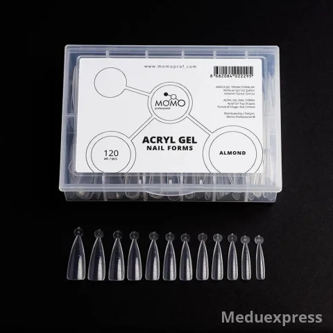 Momo Acryl Gel Tips 120pcs. Almond