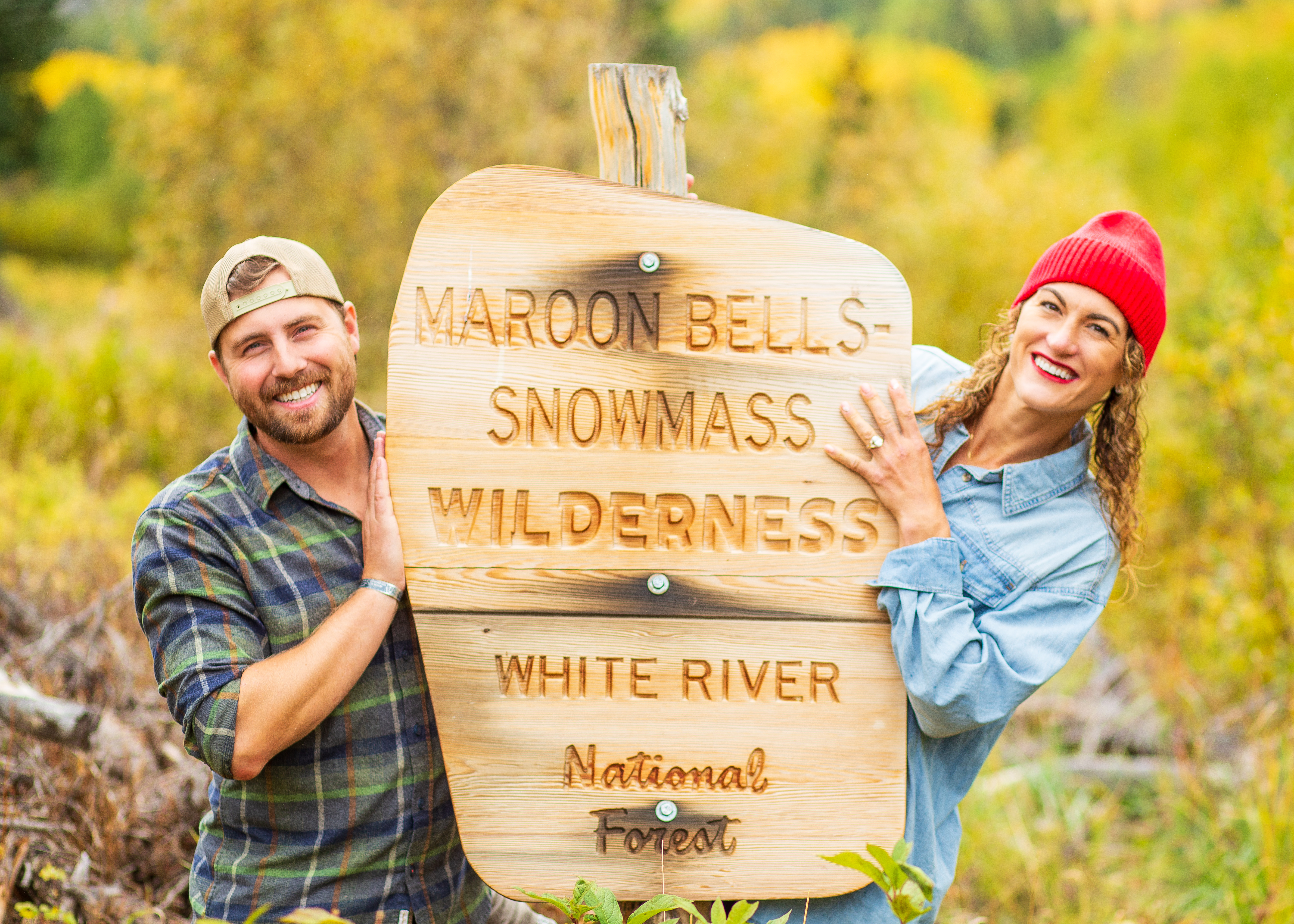 At the Maroon Bells Sign