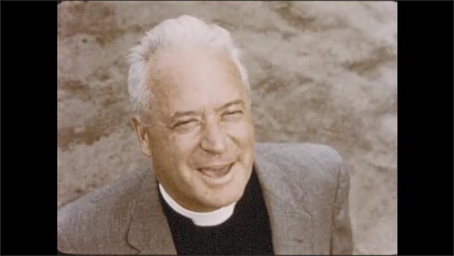 1950s: Bishop visits oil rig, discusses religious needs of itinerant laborers.