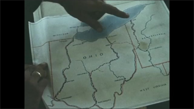 1840s: map of Ohio