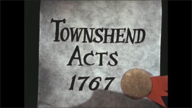 1770s: Townshend Act 1767 with seal. 