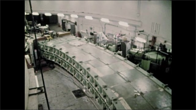1960s Large Particle Accelerator Diagram Of Particle Reaction Inside