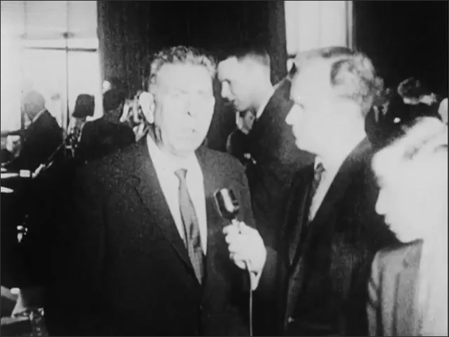 1960s: Edwin E. Willis being interviewed. The capitol building at the end of a tree lined street. House of Representatives plaque.