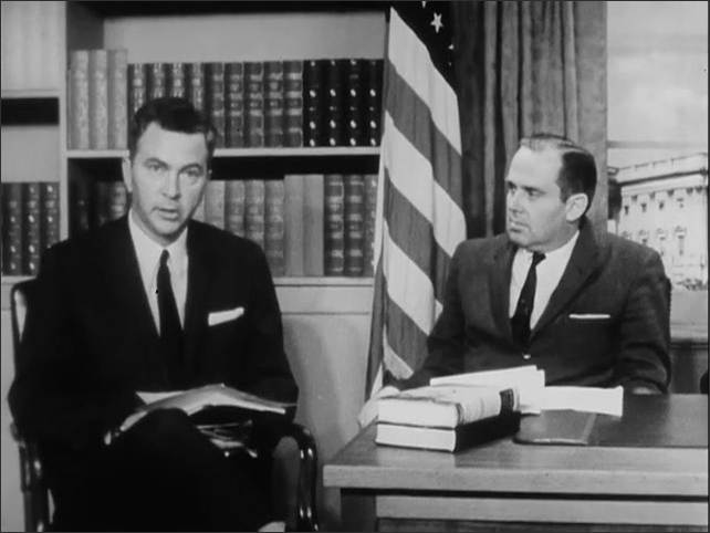 1960s: Francis J. McNamara speaking with interviewer.