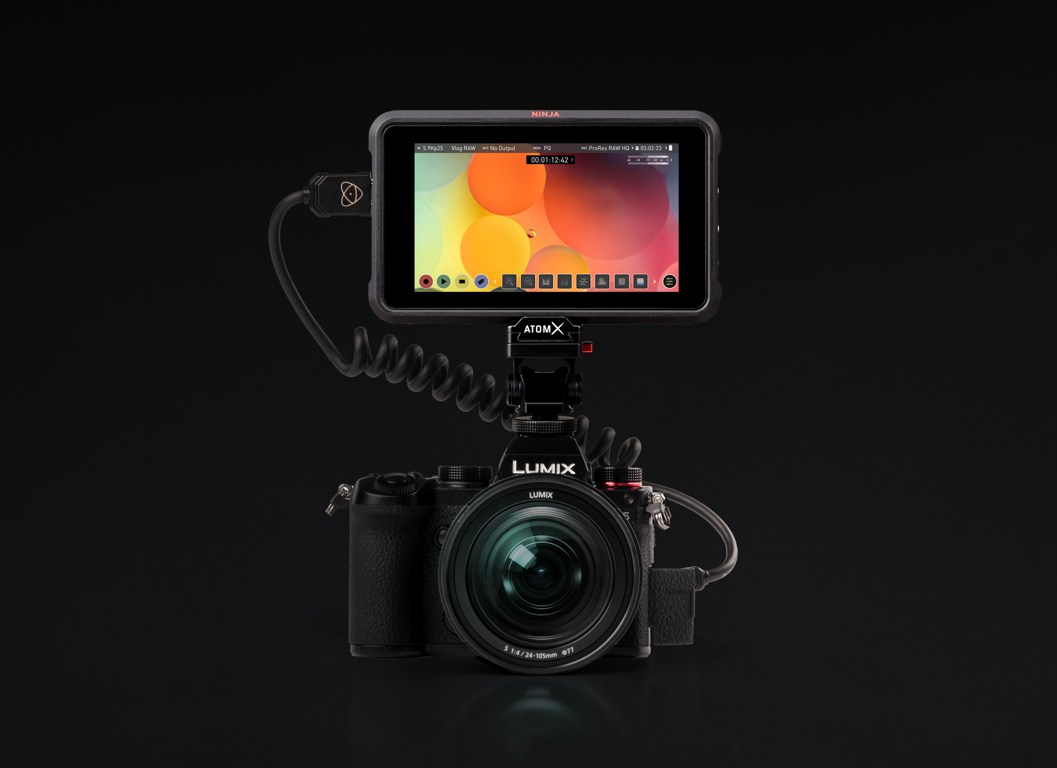 panasonic s5 atomos ninja v