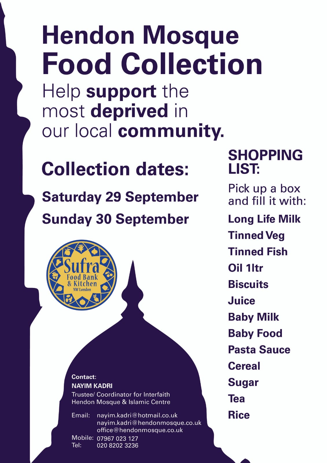 Hendon Mosque Food Collection