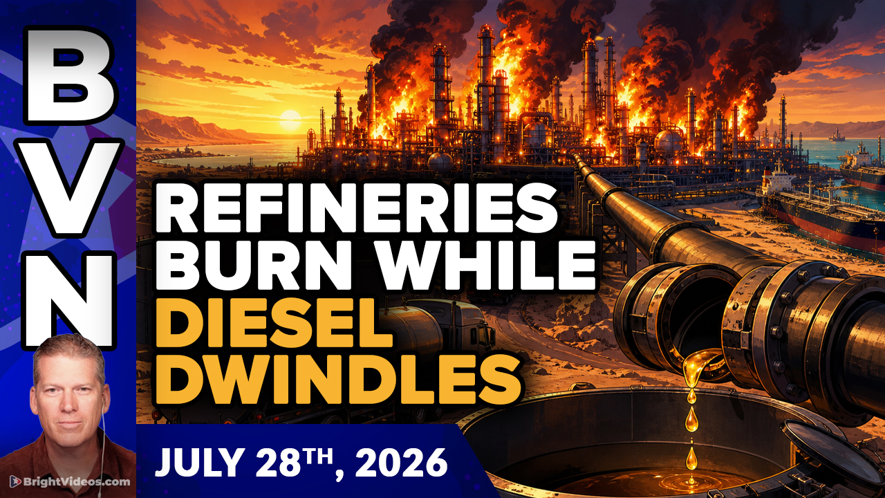 Bright Videos News, July 28, 2026 - Saudi Refineries BURN While the World's Diesel Supplies Dwindle
