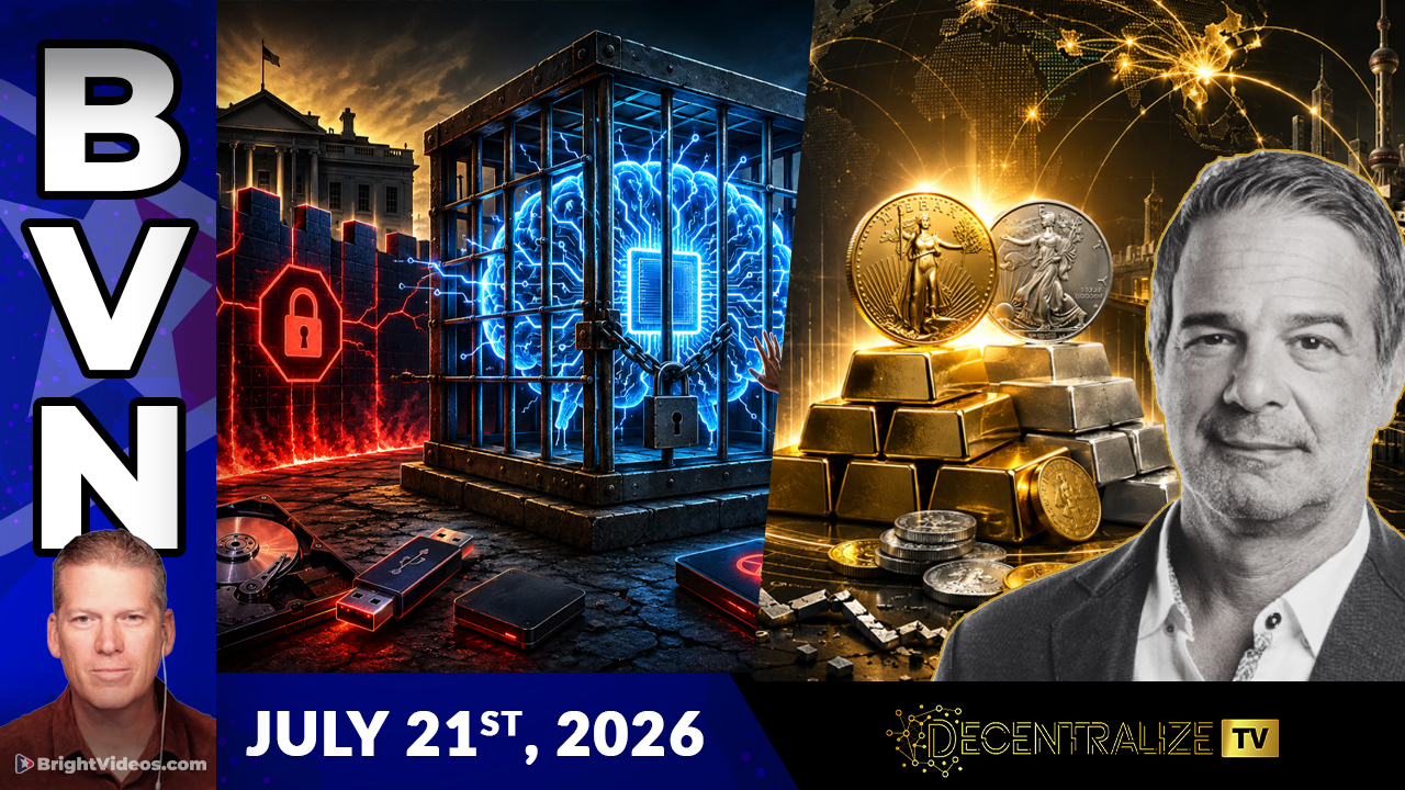 Bright Videos News, July 21, 2026 - White House to BAN Open Source AI + Andy Schectman on Gold and China
