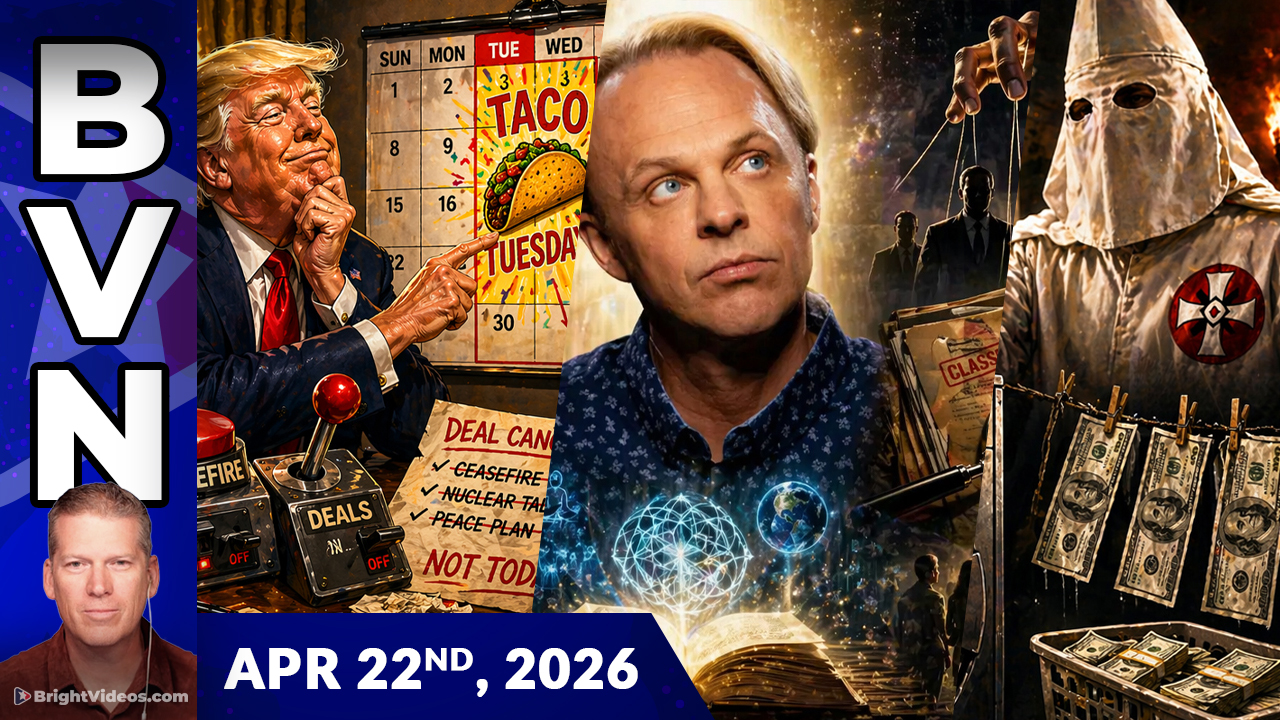Bright Videos News, Apr 22, 2026 - David Wilcock's Mysterious Death, Matt Bracken on War, and SPLC Indicted by DOJ

