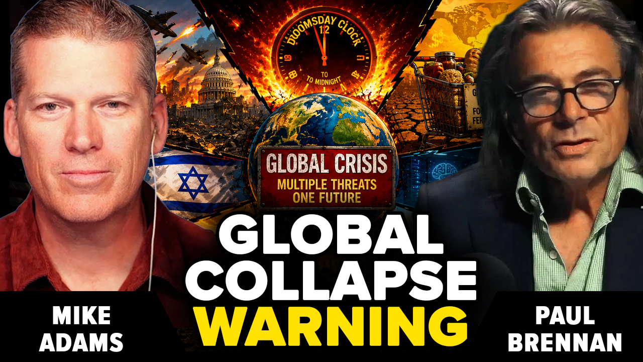 Mike Adams Joins Paul Brennan to Talk About Global Famine, AI Takeover and the Collapse of Western Stability
