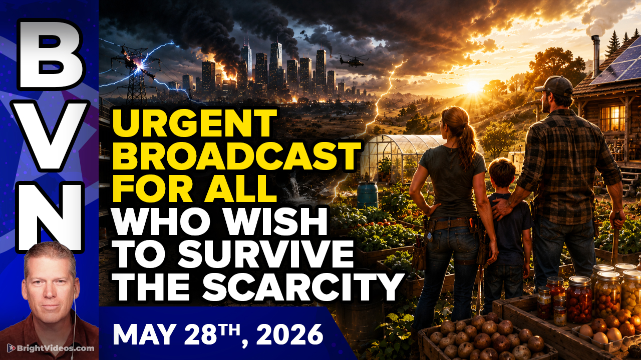 Bright Videos News, May 28, 2026 - Urgent Message as Scarcity of Water, Food and Energy is Being Ramped Up to Make Life Impossibly Difficult
