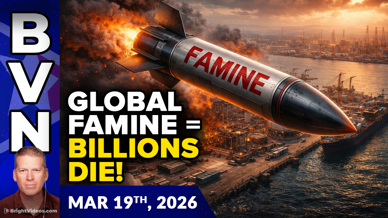 Bright Videos News, Mar 19, 2026 - One Missile Strike Away From Global Famine Where BILLIONS Die
