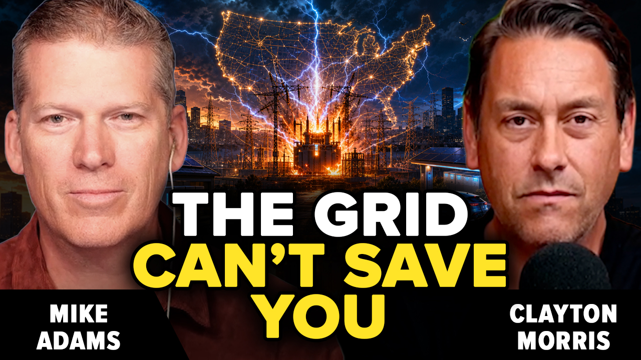 Mike Adams Joins Clayton Morris on Redacted to Warn of Rolling Blackouts and Energy Control
