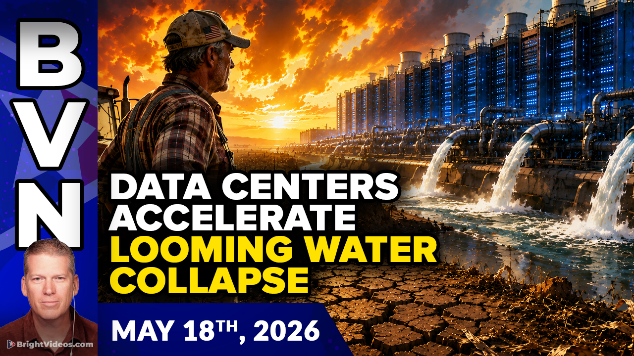 Bright Videos News, May 18, 2026 - Data Centers Accelerate WATER COLLAPSE That Will Ruin Farms Across Texas, California, Kansas and Oklahoma