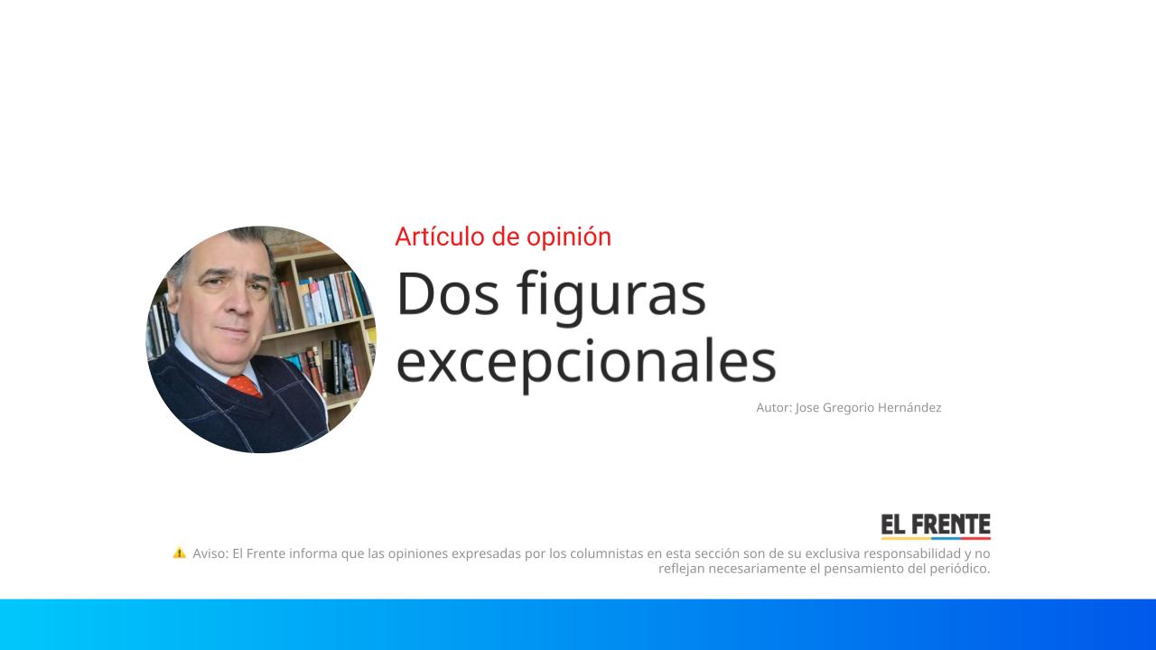 Dos figuras excepcionales imagen de la publicación