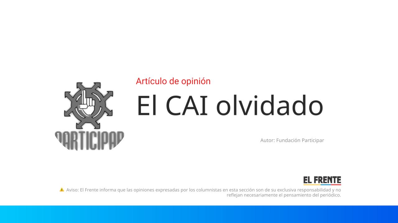 El CAI olvidado imagen de la publicación