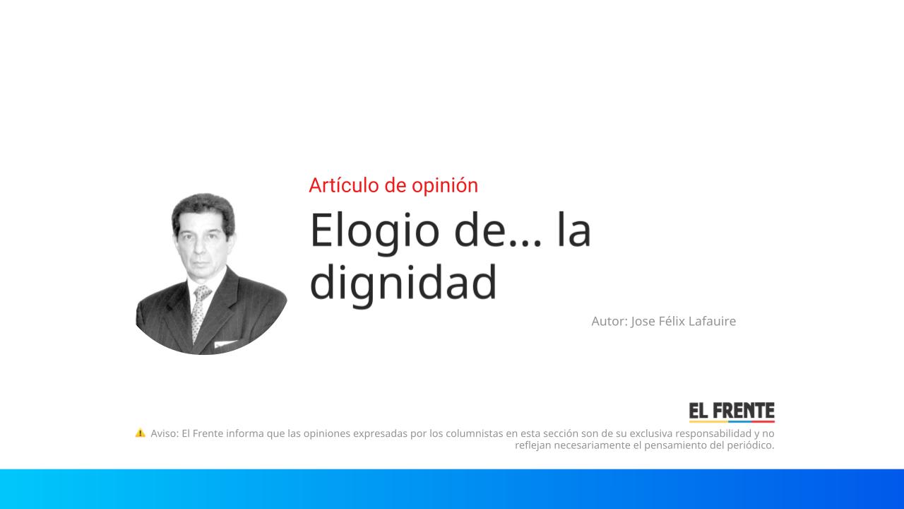 Elogio de… la dignidad imagen de la publicación