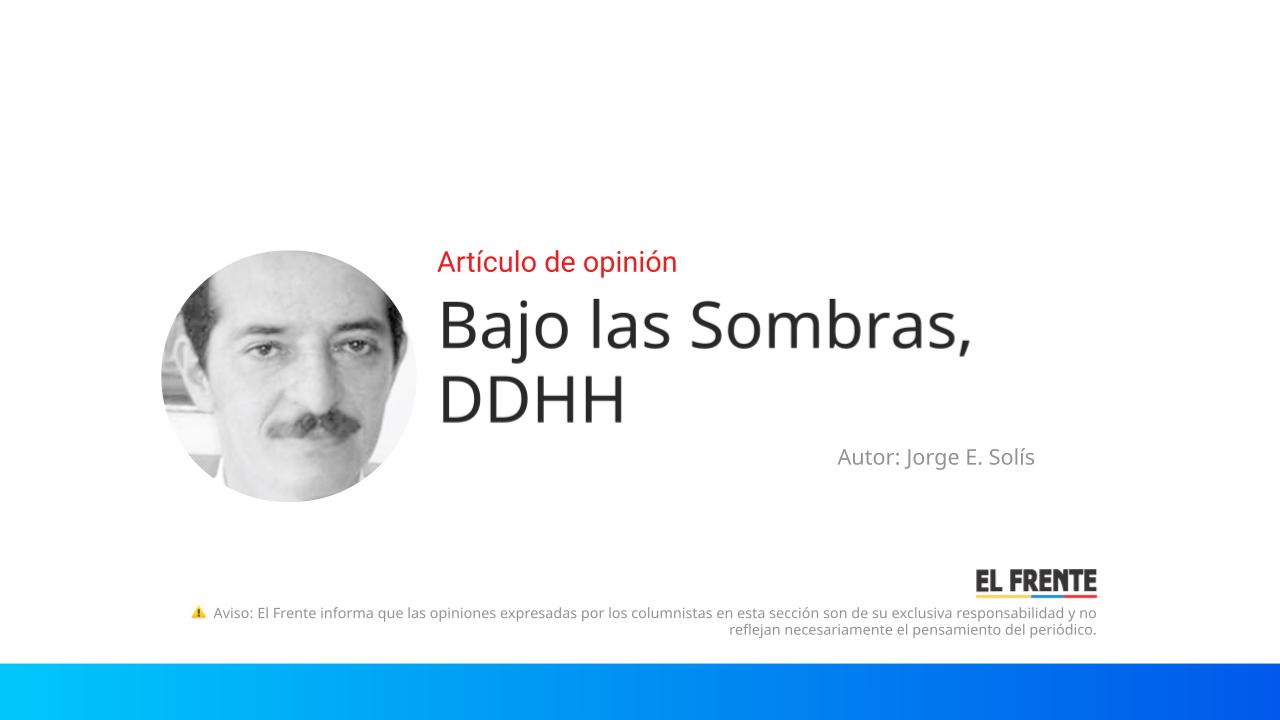 Bajo las Sombras, DDHH imagen de la publicación