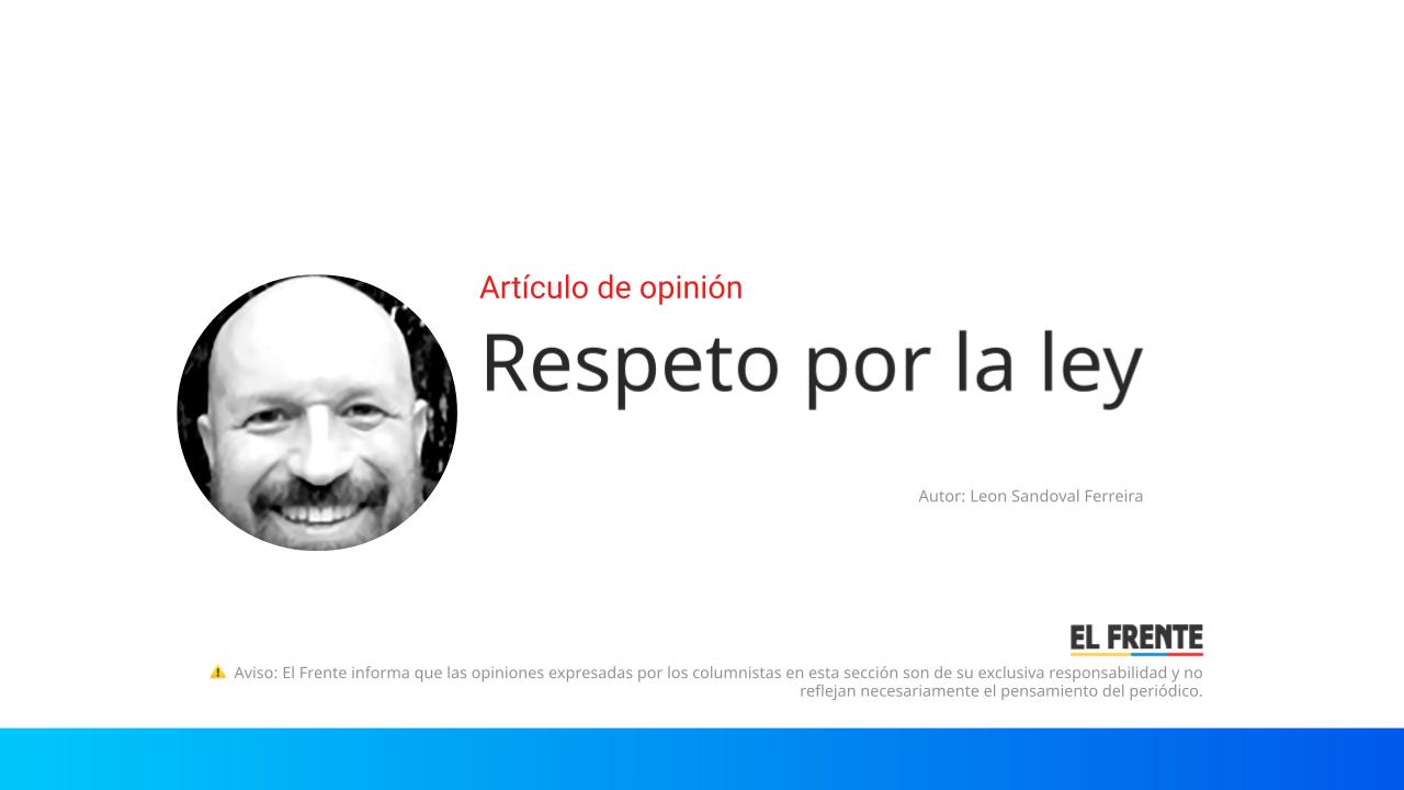 Respeto por la ley imagen de la publicación