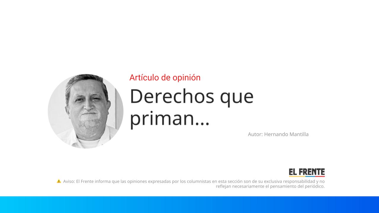 Derechos que priman… imagen de la publicación