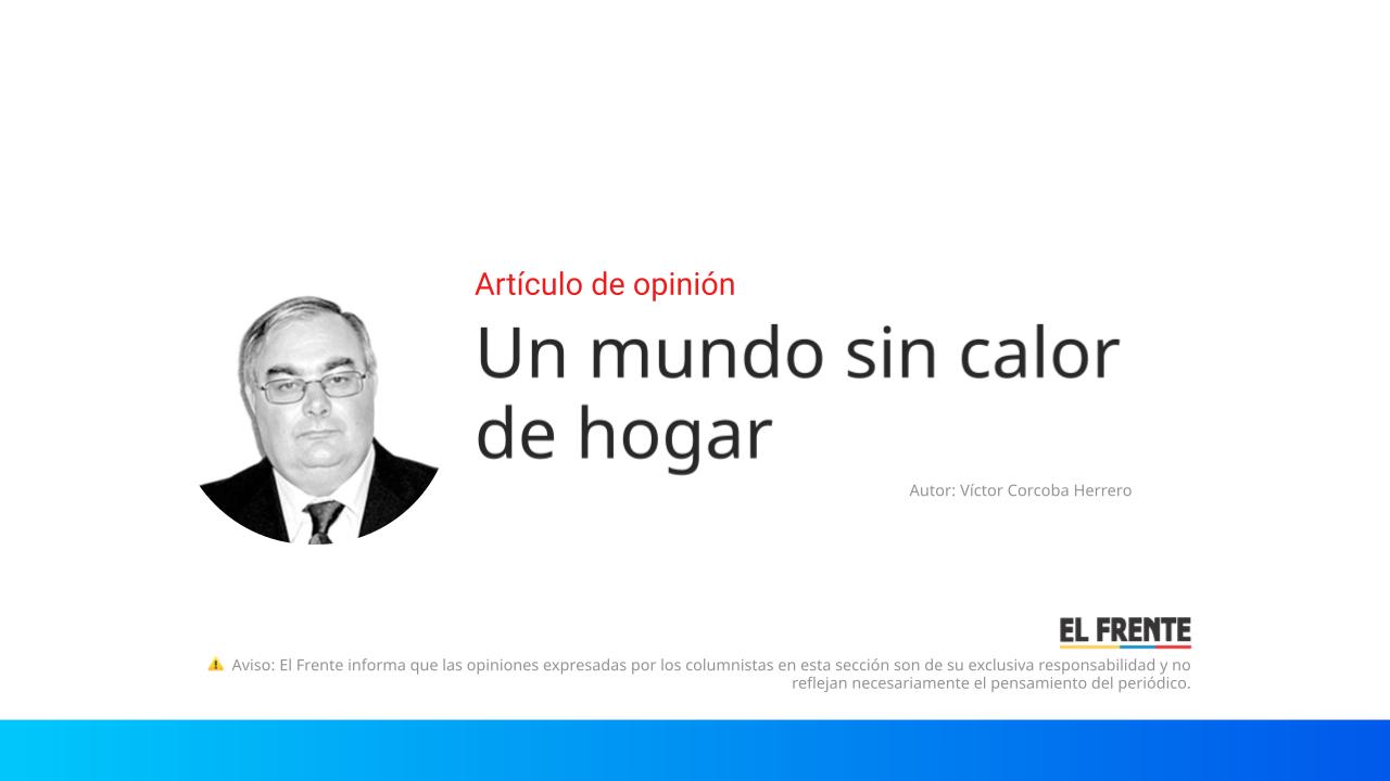 Un mundo sin calor de hogar imagen de la publicación