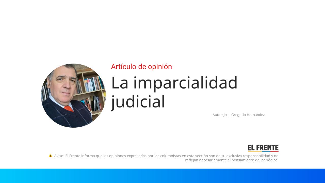 La imparcialidad judicial imagen de la publicación