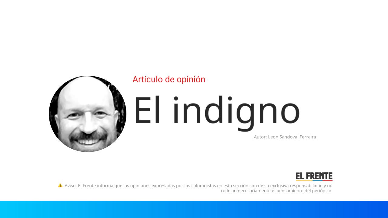 El indigno imagen de la publicación