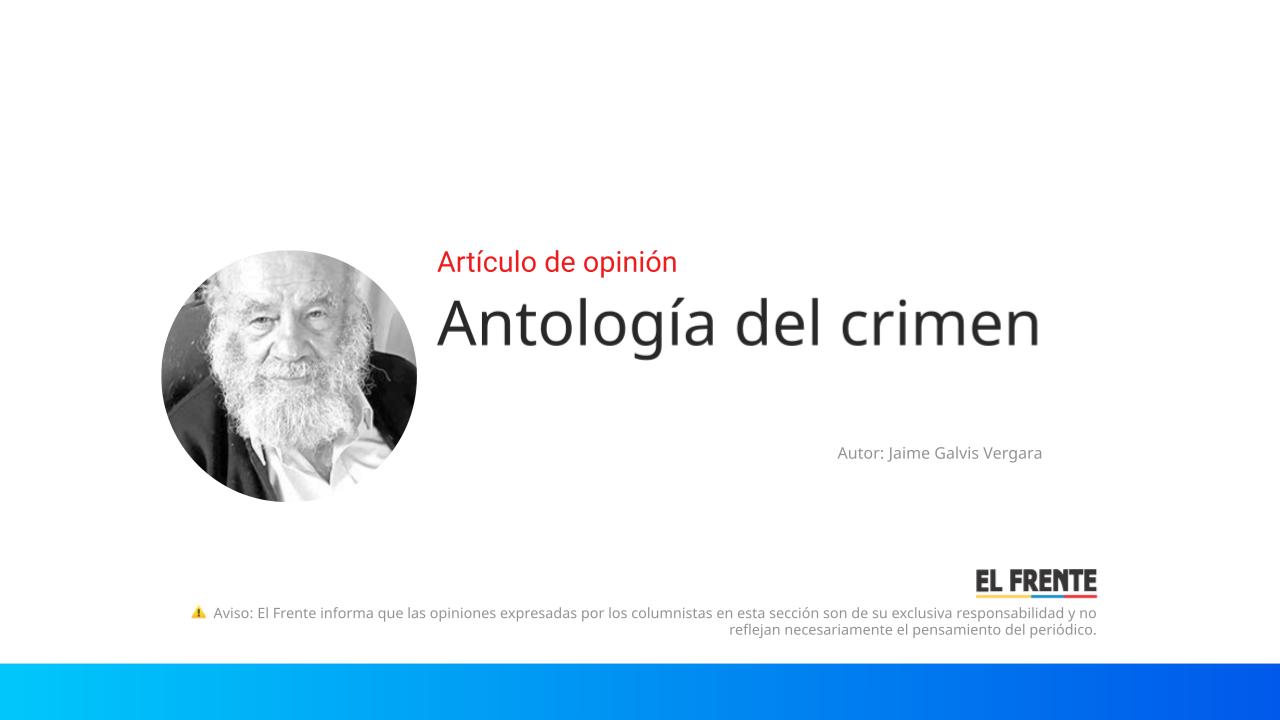 Antología del crimen imagen de la publicación