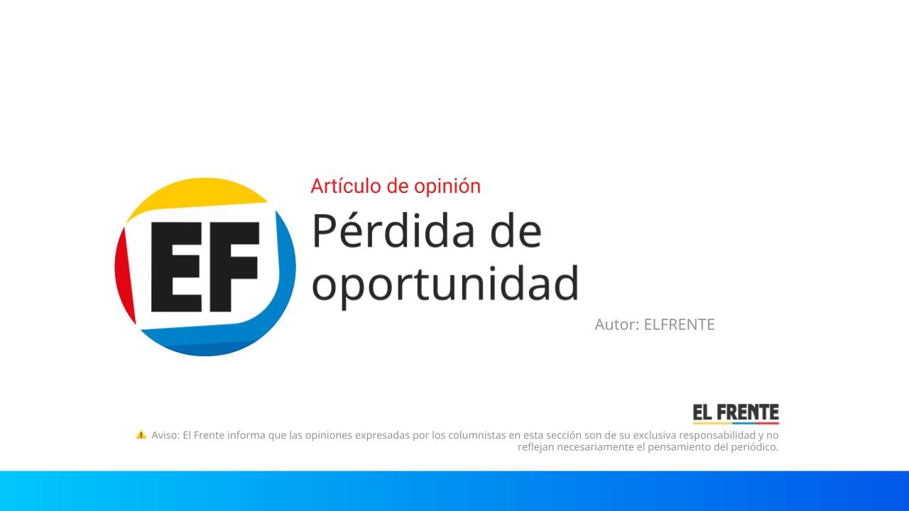 Pérdida de oportunidad imagen de la publicación