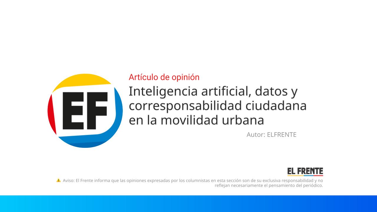 Inteligencia artificial, datos y corresponsabilidad ciudadana en la movilidad urbana imagen de la publicación