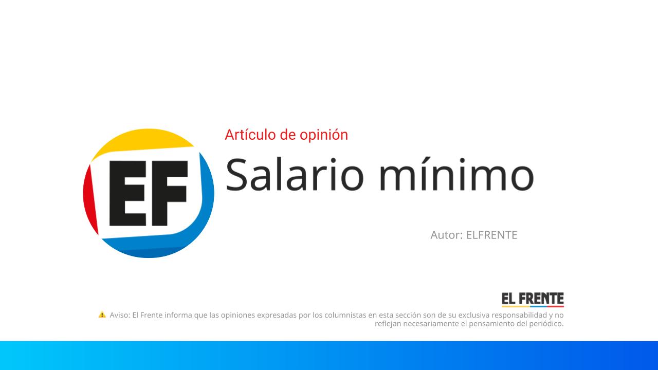 Salario mínimo imagen de la publicación