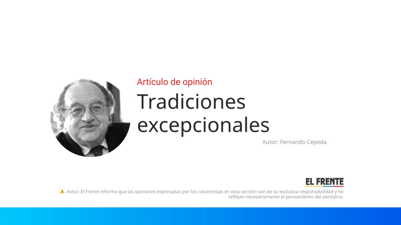 Tradiciones excepcionales imagen de la publicación