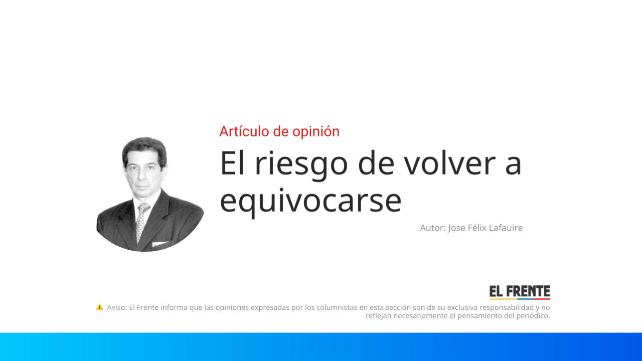 El riesgo de volver a equivocarse imagen de la publicación