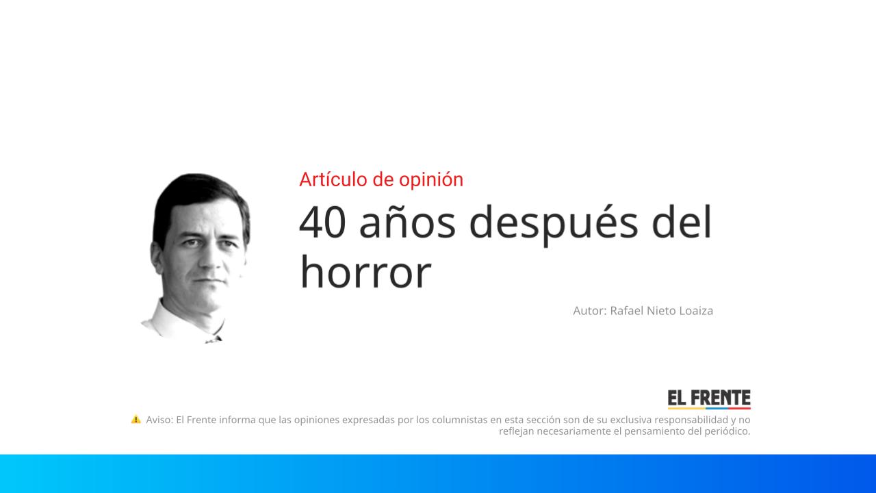 40 años después del horror imagen de la publicación