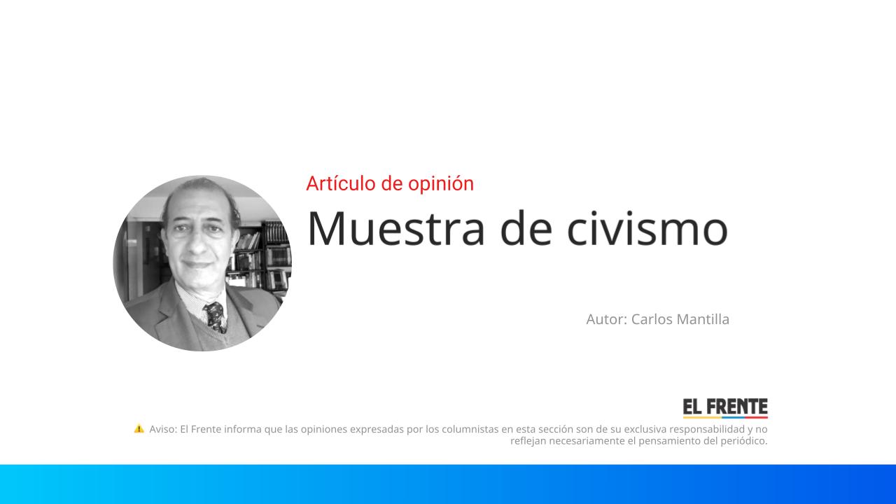 Muestra de civismo imagen de la publicación