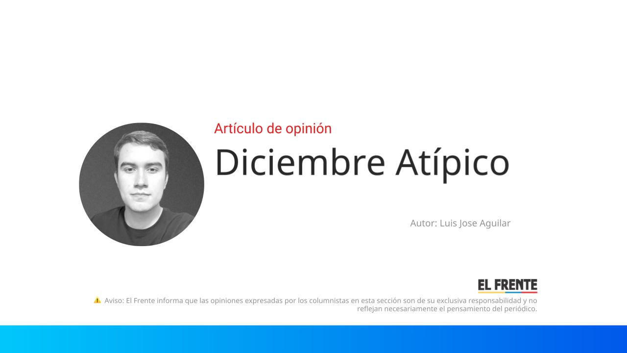 Diciembre Atípico imagen de la publicación