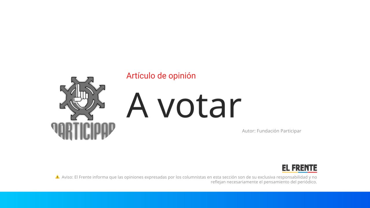 A votar imagen de la publicación