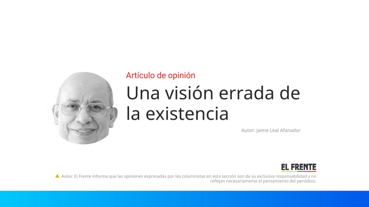 Una visión errada de la existencia imagen de la publicación