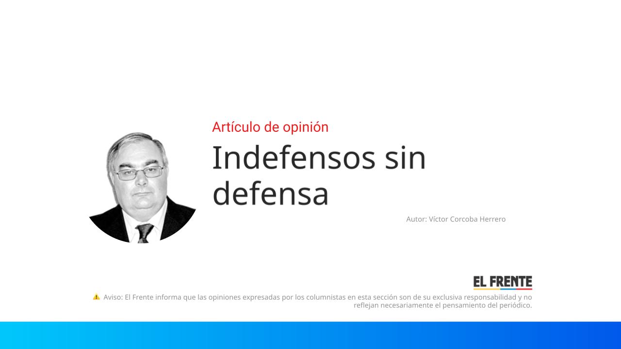 Indefensos sin defensa imagen de la publicación
