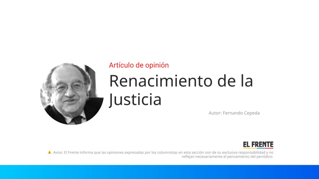 Renacimiento de la Justicia imagen de la publicación