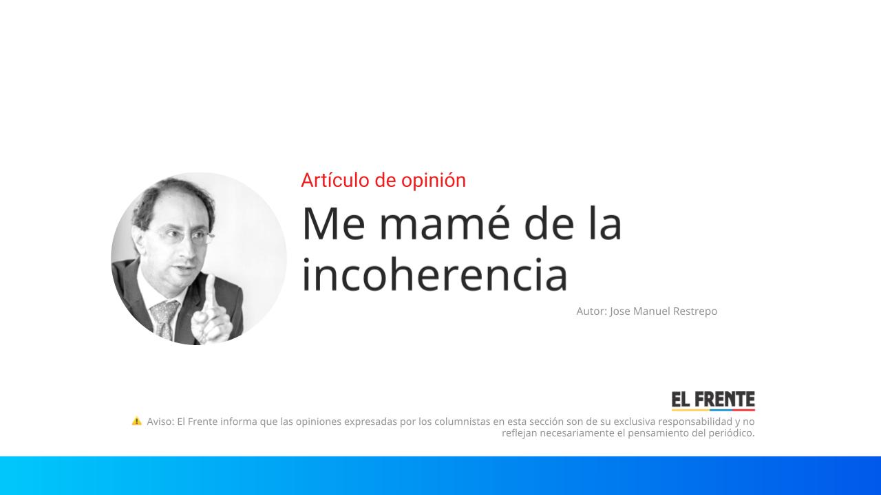 Me mamé de la incoherencia imagen de la publicación